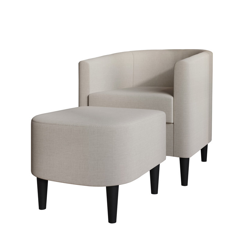Latitude Run® Upholstered Armchair and Ottoman Set Wayfair